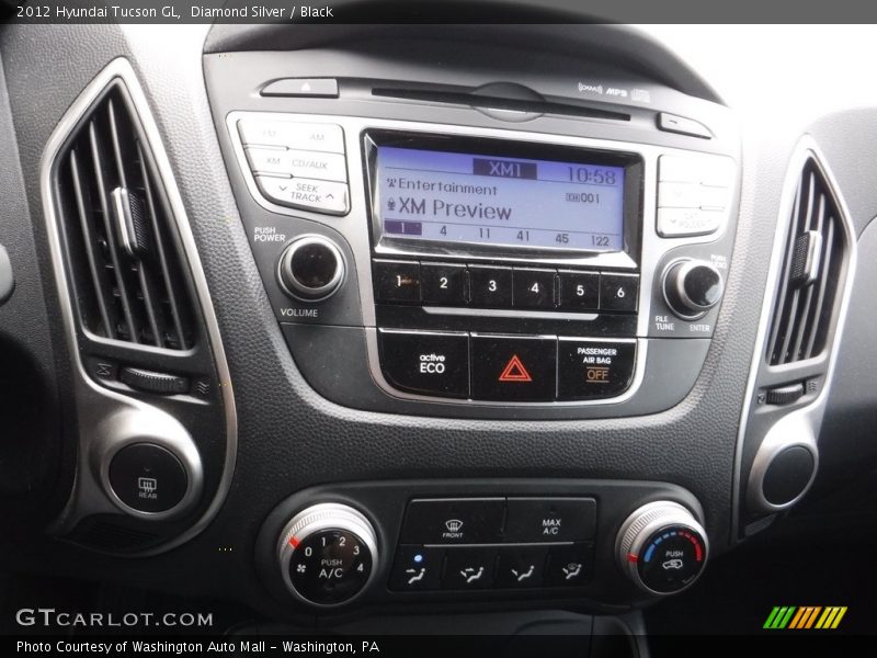Diamond Silver / Black 2012 Hyundai Tucson GL