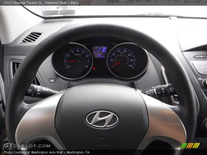 Diamond Silver / Black 2012 Hyundai Tucson GL