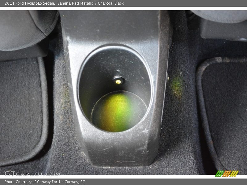 Sangria Red Metallic / Charcoal Black 2011 Ford Focus SES Sedan