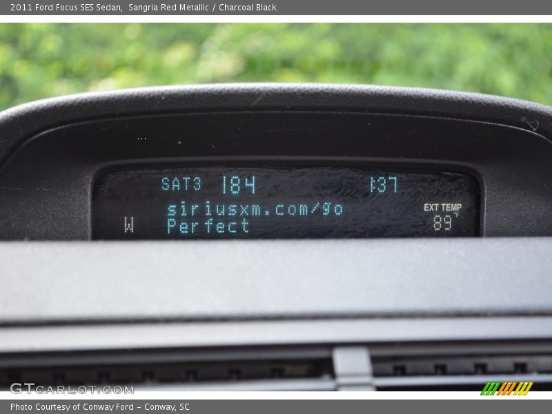 Sangria Red Metallic / Charcoal Black 2011 Ford Focus SES Sedan
