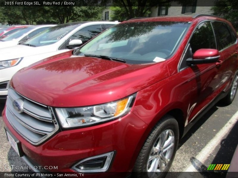 Ruby Red / Ebony 2016 Ford Edge SEL