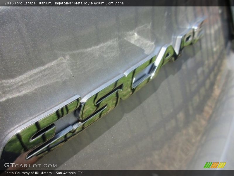 Ingot Silver Metallic / Medium Light Stone 2016 Ford Escape Titanium
