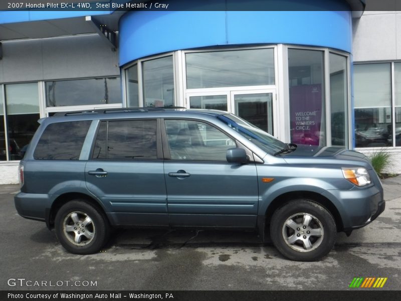 Steel Blue Metallic / Gray 2007 Honda Pilot EX-L 4WD
