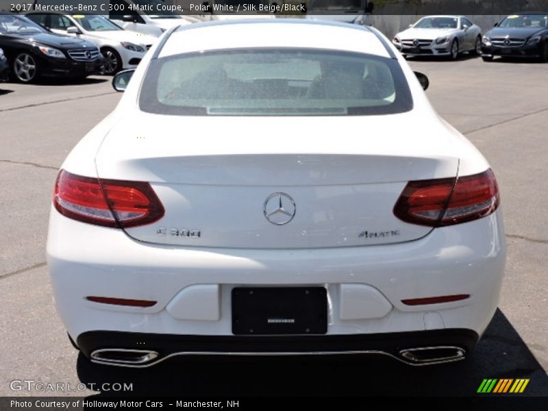 Polar White / Silk Beige/Black 2017 Mercedes-Benz C 300 4Matic Coupe