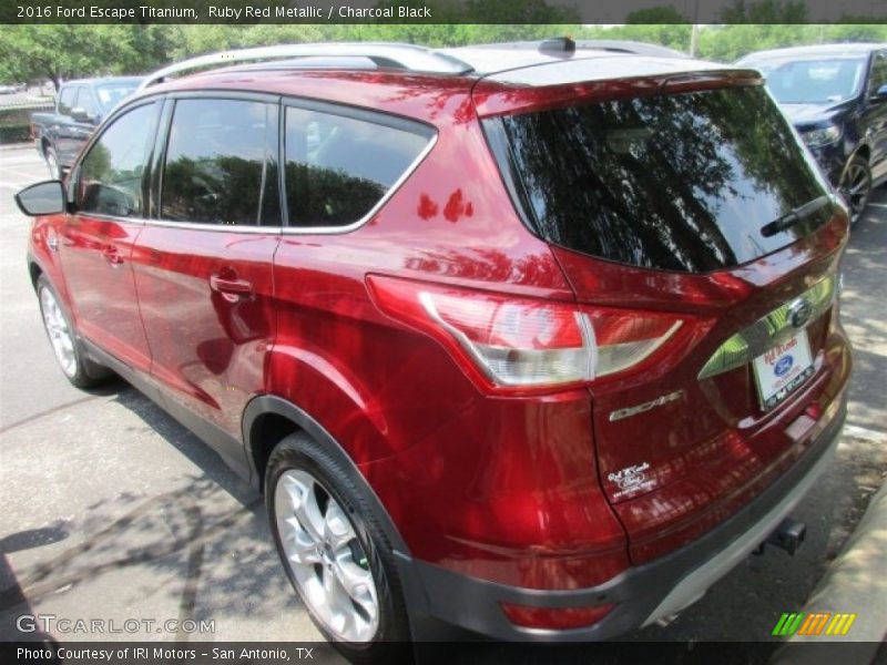 Ruby Red Metallic / Charcoal Black 2016 Ford Escape Titanium