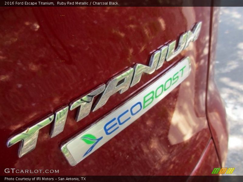 Ruby Red Metallic / Charcoal Black 2016 Ford Escape Titanium