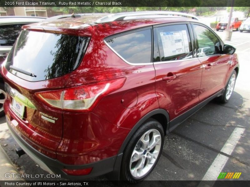 Ruby Red Metallic / Charcoal Black 2016 Ford Escape Titanium