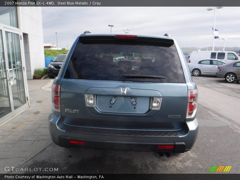 Steel Blue Metallic / Gray 2007 Honda Pilot EX-L 4WD