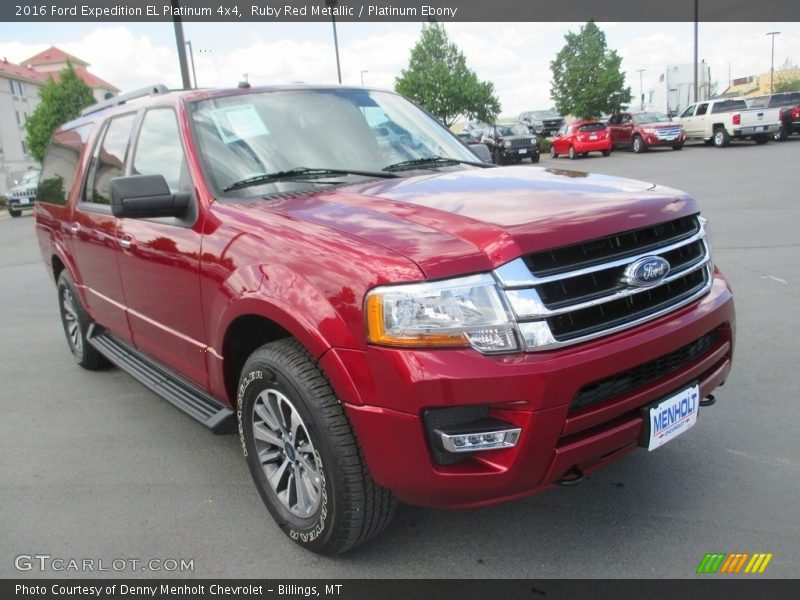 Ruby Red Metallic / Platinum Ebony 2016 Ford Expedition EL Platinum 4x4