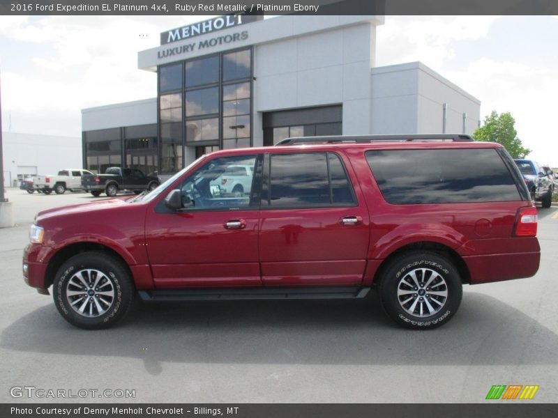 Ruby Red Metallic / Platinum Ebony 2016 Ford Expedition EL Platinum 4x4