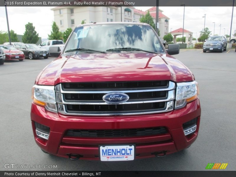Ruby Red Metallic / Platinum Ebony 2016 Ford Expedition EL Platinum 4x4