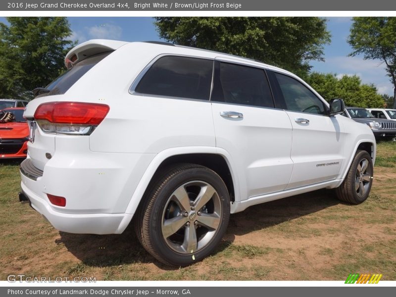 Bright White / Brown/Light Frost Beige 2016 Jeep Grand Cherokee Overland 4x4