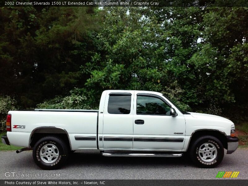 Summit White / Graphite Gray 2002 Chevrolet Silverado 1500 LT Extended Cab 4x4