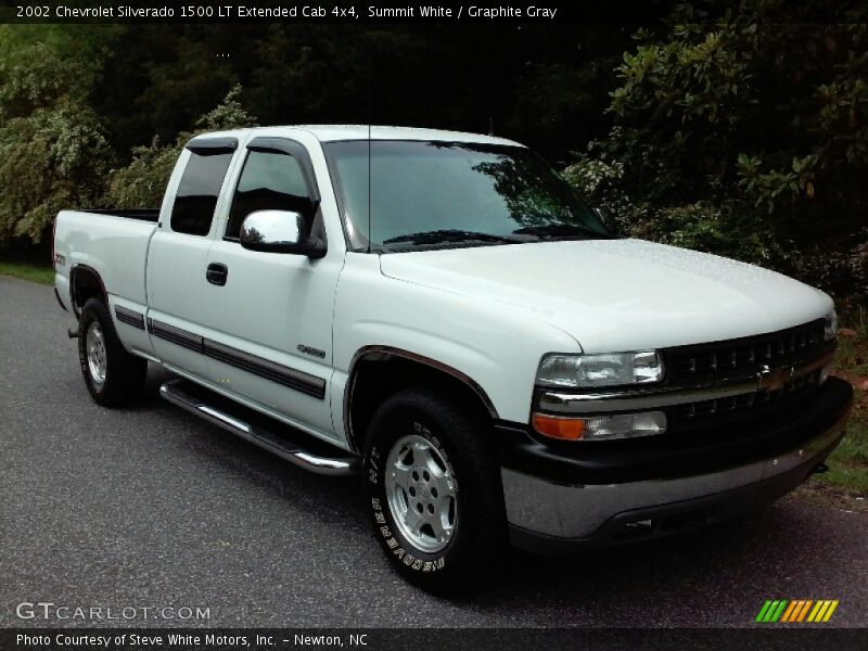 Summit White / Graphite Gray 2002 Chevrolet Silverado 1500 LT Extended Cab 4x4