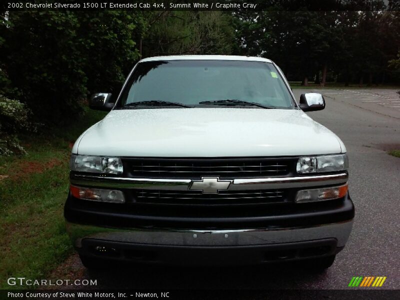 Summit White / Graphite Gray 2002 Chevrolet Silverado 1500 LT Extended Cab 4x4