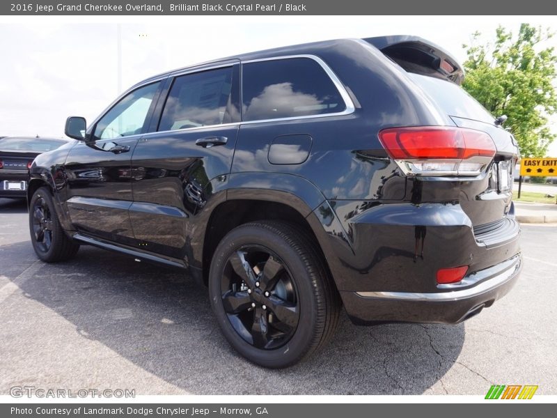 Brilliant Black Crystal Pearl / Black 2016 Jeep Grand Cherokee Overland