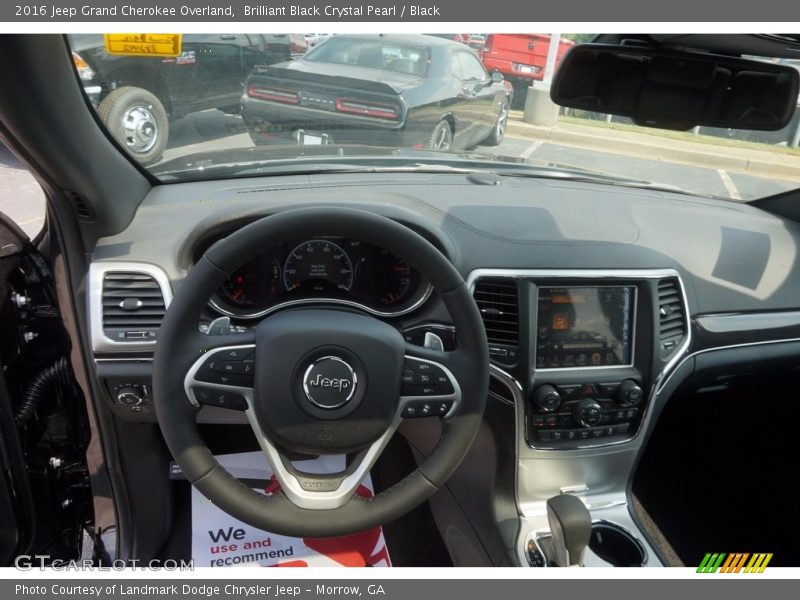 Brilliant Black Crystal Pearl / Black 2016 Jeep Grand Cherokee Overland