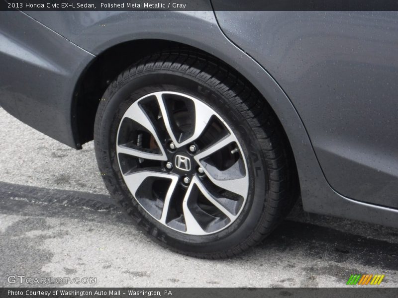 Polished Metal Metallic / Gray 2013 Honda Civic EX-L Sedan