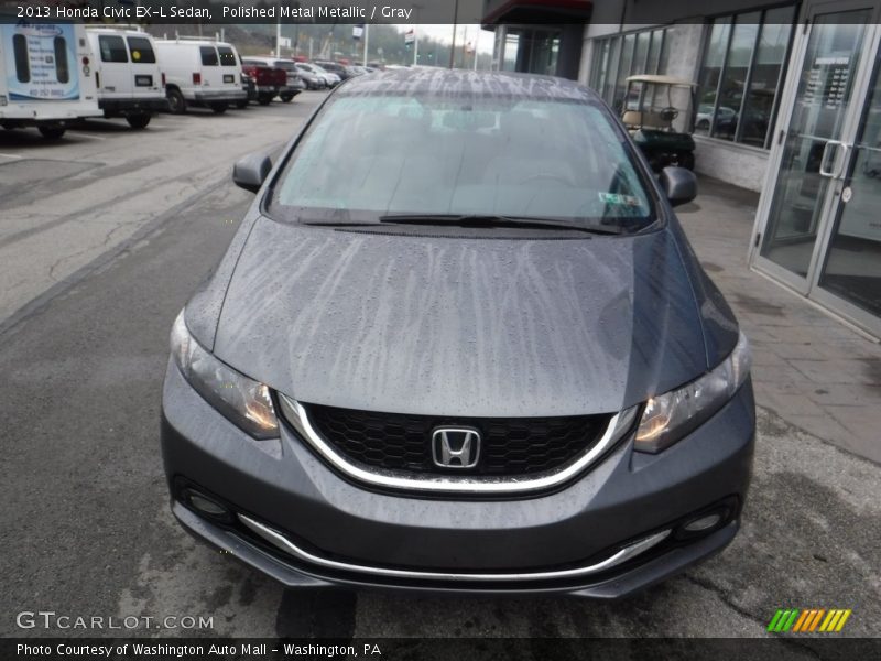 Polished Metal Metallic / Gray 2013 Honda Civic EX-L Sedan