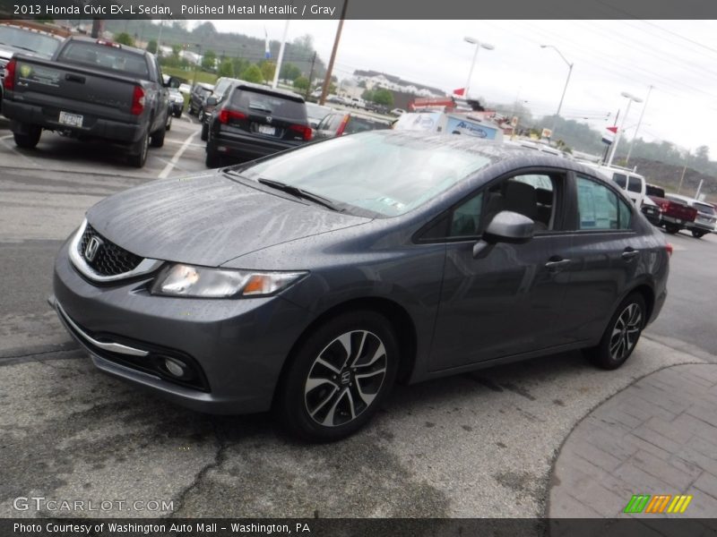 Polished Metal Metallic / Gray 2013 Honda Civic EX-L Sedan