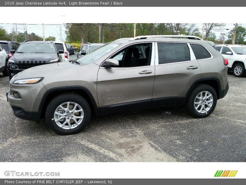 Light Brownstone Pearl / Black 2016 Jeep Cherokee Latitude 4x4