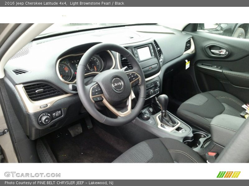Light Brownstone Pearl / Black 2016 Jeep Cherokee Latitude 4x4