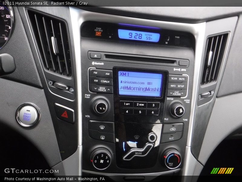 Radiant Silver / Gray 2011 Hyundai Sonata SE