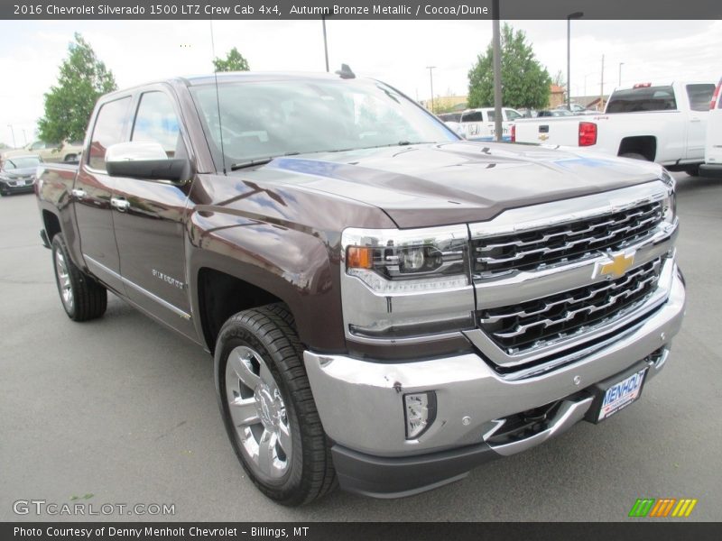 Autumn Bronze Metallic / Cocoa/Dune 2016 Chevrolet Silverado 1500 LTZ Crew Cab 4x4