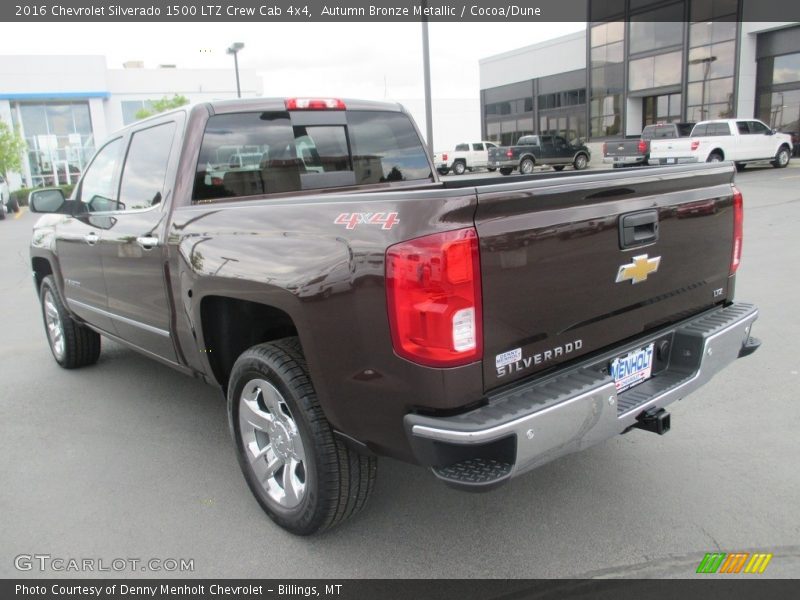 Autumn Bronze Metallic / Cocoa/Dune 2016 Chevrolet Silverado 1500 LTZ Crew Cab 4x4