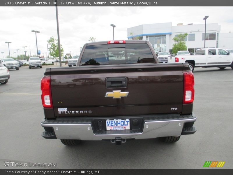 Autumn Bronze Metallic / Cocoa/Dune 2016 Chevrolet Silverado 1500 LTZ Crew Cab 4x4