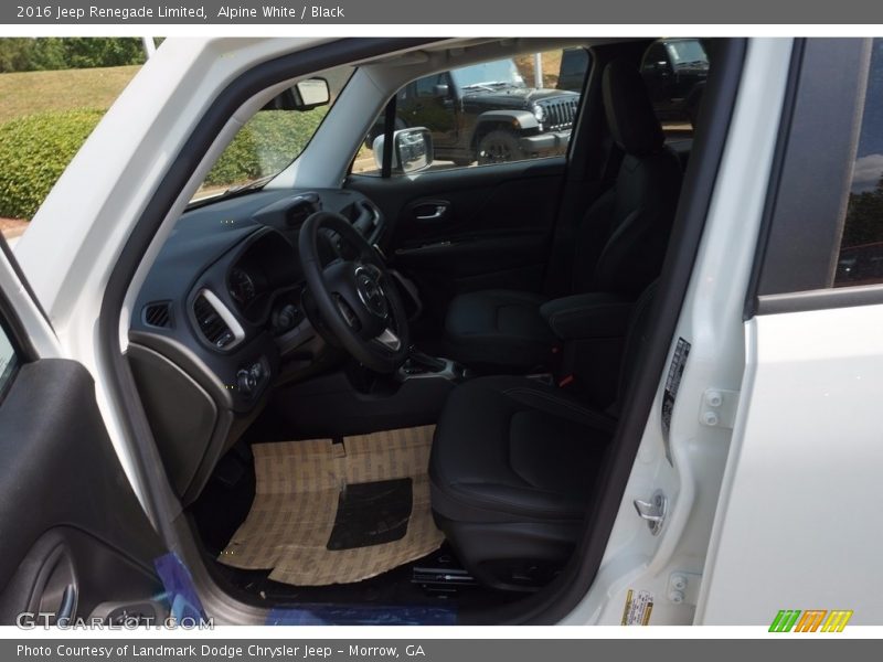 Alpine White / Black 2016 Jeep Renegade Limited