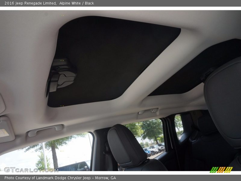 Alpine White / Black 2016 Jeep Renegade Limited