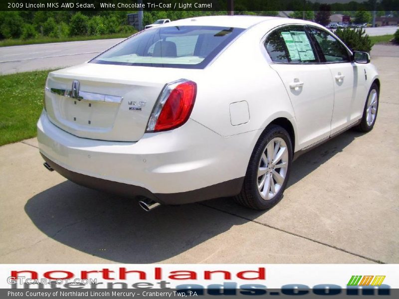 White Chocolate Tri-Coat / Light Camel 2009 Lincoln MKS AWD Sedan