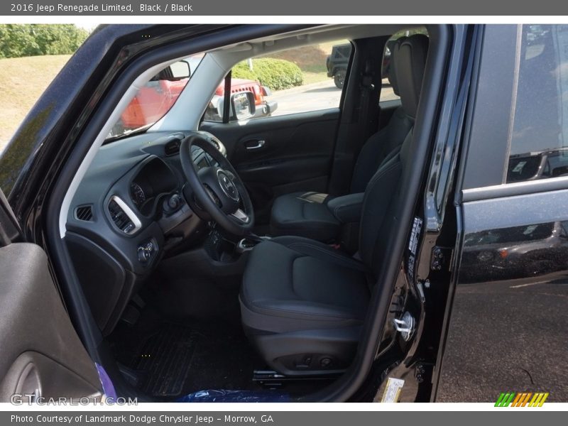 Black / Black 2016 Jeep Renegade Limited