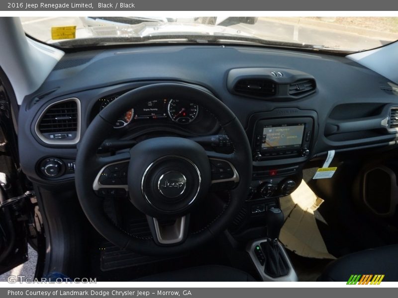 Black / Black 2016 Jeep Renegade Limited