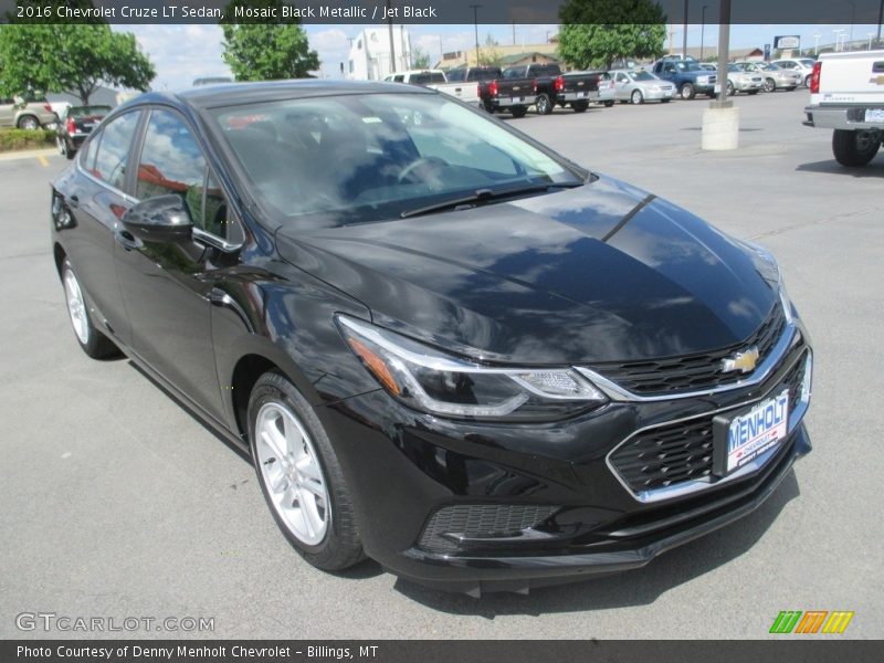 Mosaic Black Metallic / Jet Black 2016 Chevrolet Cruze LT Sedan