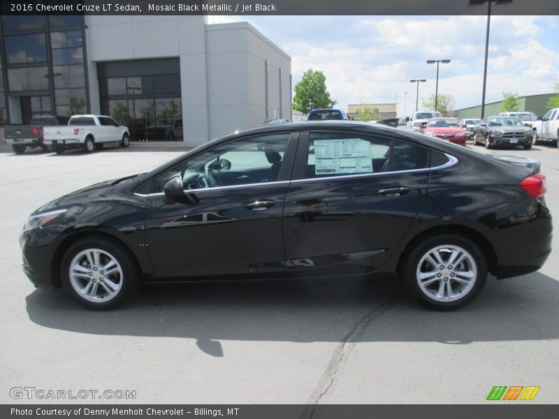 Mosaic Black Metallic / Jet Black 2016 Chevrolet Cruze LT Sedan
