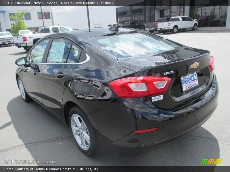 Mosaic Black Metallic / Jet Black 2016 Chevrolet Cruze LT Sedan