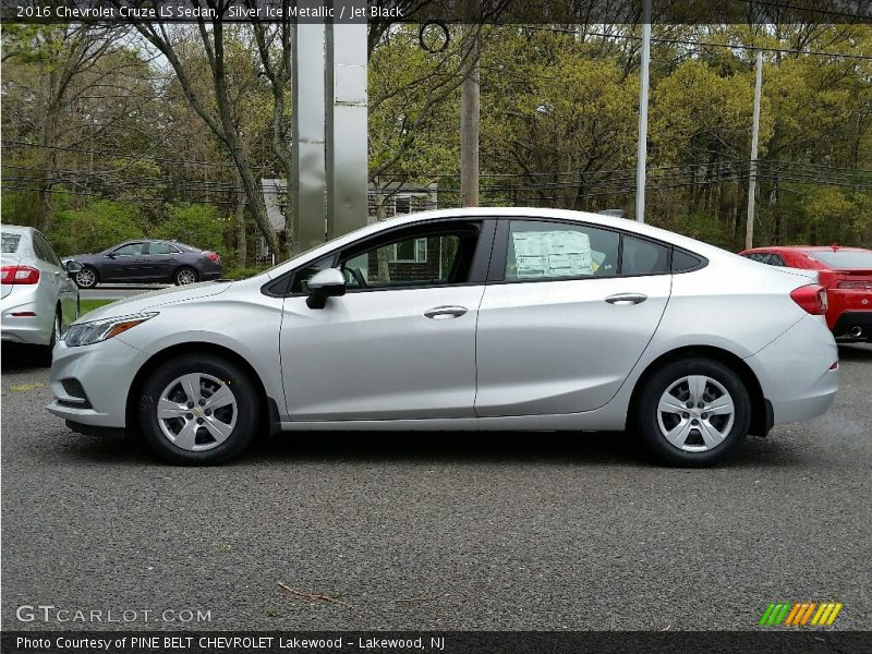 Silver Ice Metallic / Jet Black 2016 Chevrolet Cruze LS Sedan