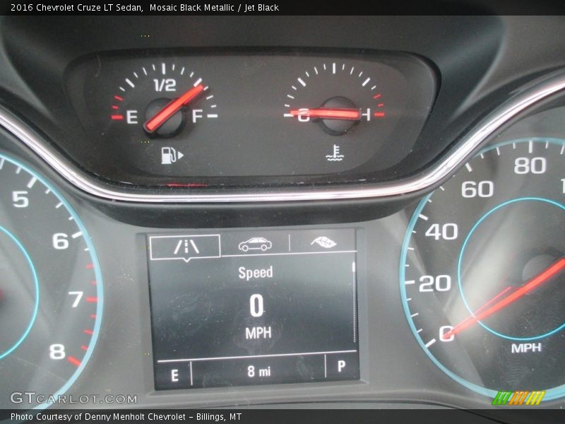 Mosaic Black Metallic / Jet Black 2016 Chevrolet Cruze LT Sedan
