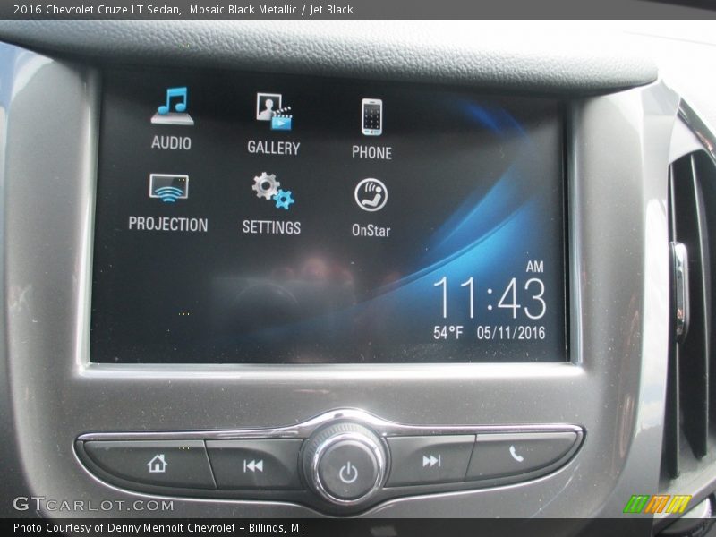 Mosaic Black Metallic / Jet Black 2016 Chevrolet Cruze LT Sedan