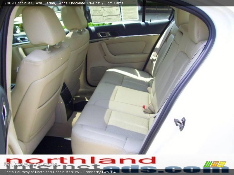 White Chocolate Tri-Coat / Light Camel 2009 Lincoln MKS AWD Sedan