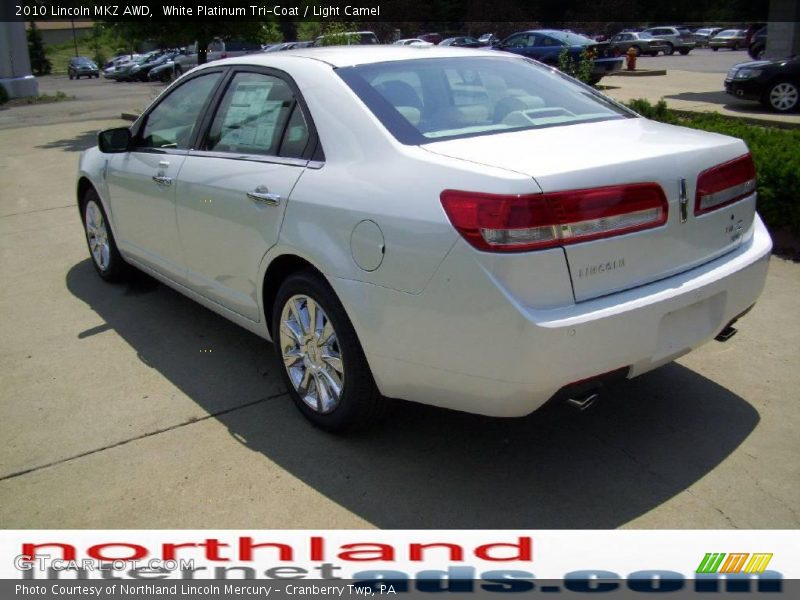 White Platinum Tri-Coat / Light Camel 2010 Lincoln MKZ AWD
