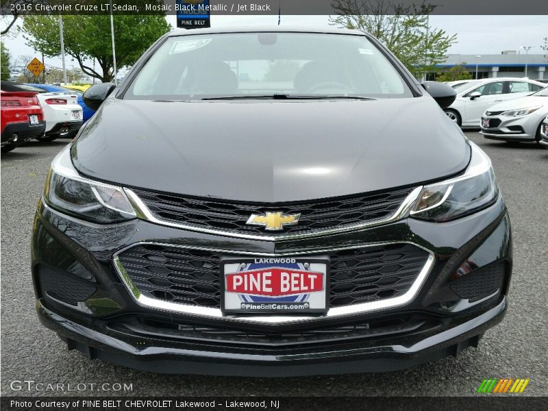 Mosaic Black Metallic / Jet Black 2016 Chevrolet Cruze LT Sedan