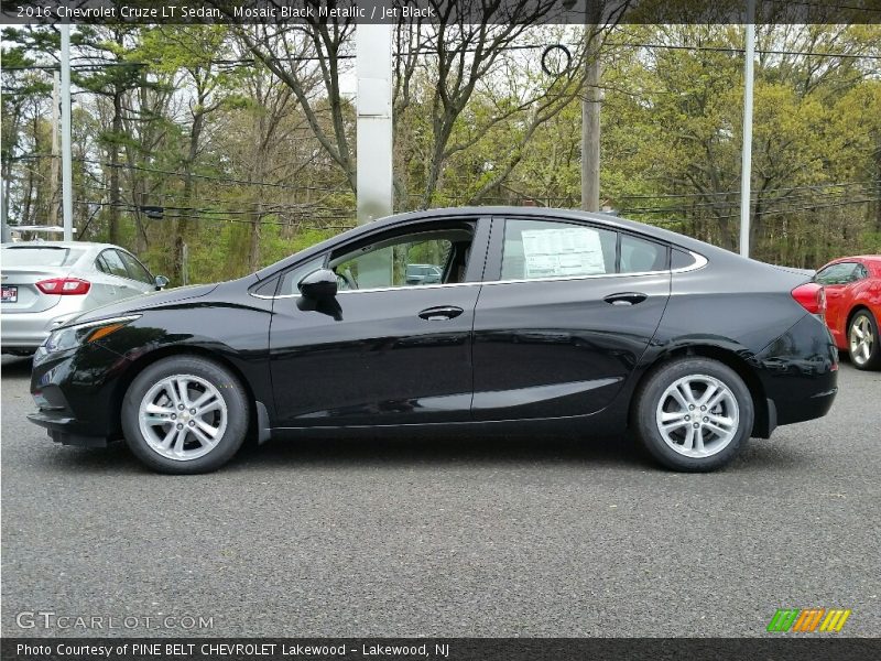Mosaic Black Metallic / Jet Black 2016 Chevrolet Cruze LT Sedan