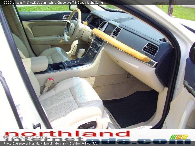 White Chocolate Tri-Coat / Light Camel 2009 Lincoln MKS AWD Sedan