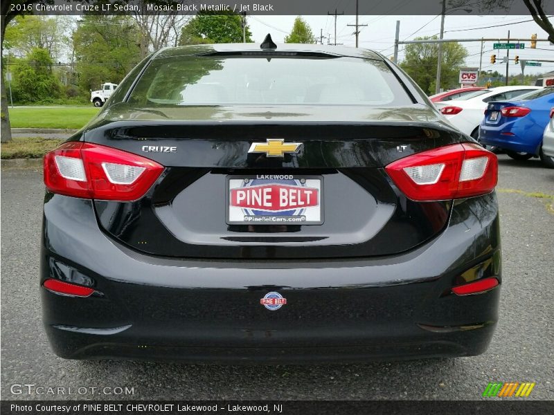 Mosaic Black Metallic / Jet Black 2016 Chevrolet Cruze LT Sedan