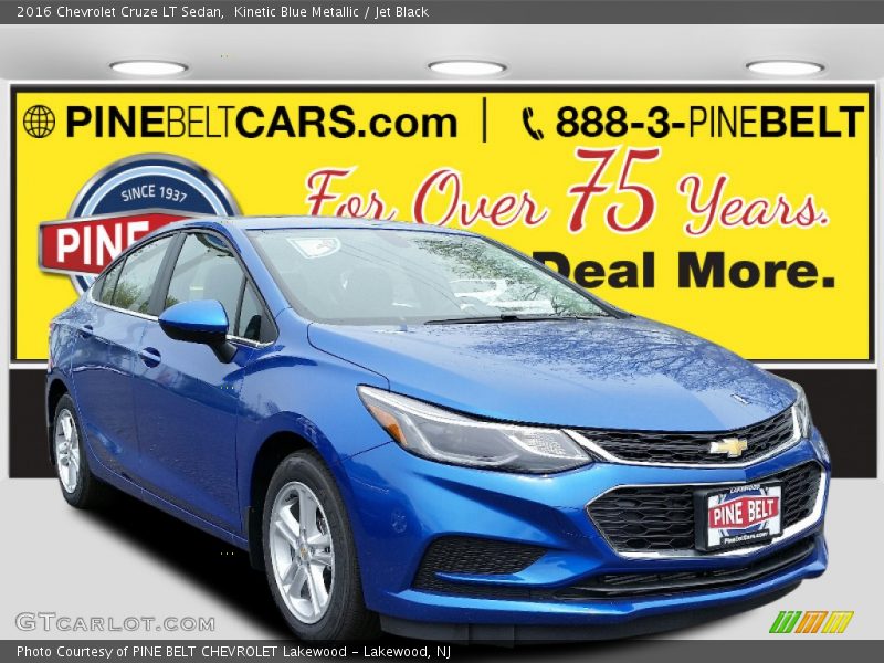 Kinetic Blue Metallic / Jet Black 2016 Chevrolet Cruze LT Sedan