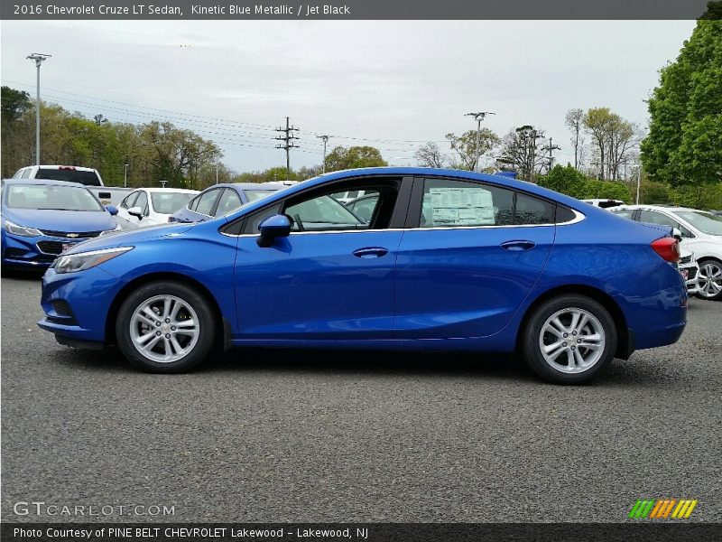 Kinetic Blue Metallic / Jet Black 2016 Chevrolet Cruze LT Sedan