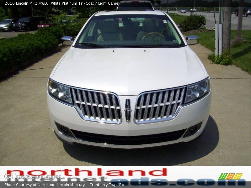 White Platinum Tri-Coat / Light Camel 2010 Lincoln MKZ AWD